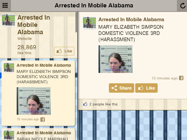 Android application Arrested In Mobile Alabama screenshort