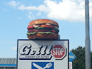 Grillstops Riesenhamburger