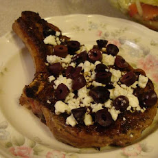 Grecian Skillet Rib Eyes