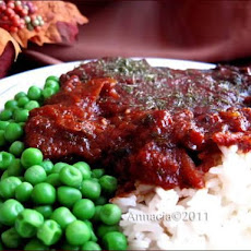 Crock Pot Beef Round Braised With Tomato & Herbs