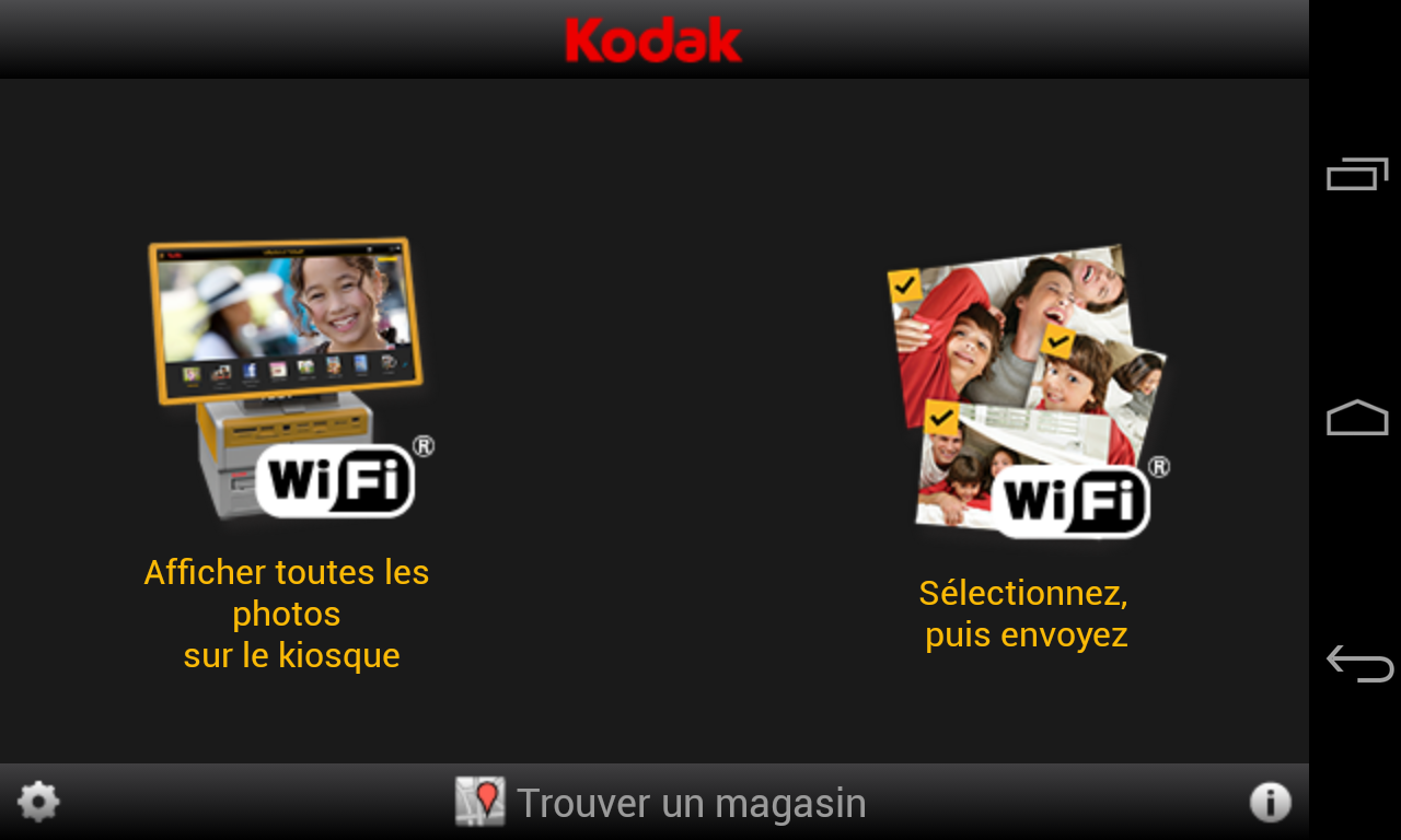 Android application KODAK Kiosk Connect screenshort