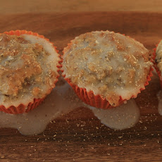 Heavenly Pear Muffins with Crystallized Ginger and Fresh Nutmeg (GF)
