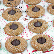 Hershey Kiss Gingerbread Cookies