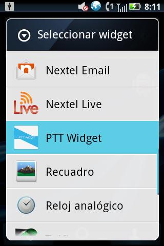 PTT Widget