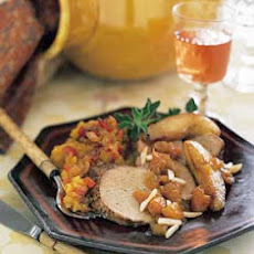 Roast Pork Tenderloin with Pears and Dried Apricots