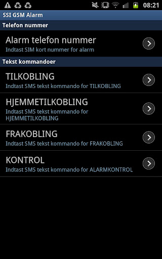 SSI 400 alarm SMS kontrol