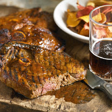 Guinness-Brined BBQ Lamb Steaks