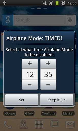 Airplane Mode: TIMED FREE