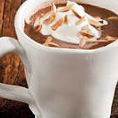 Nougat Hot Chocolate with Whipped Cream