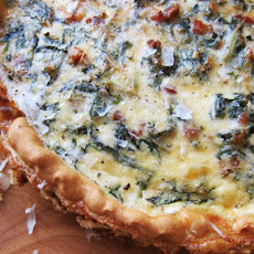 Hearty Chard, Pancetta, and Pecorino Quiche