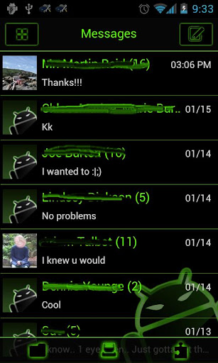 GOSMS Theme - PoisonGreen