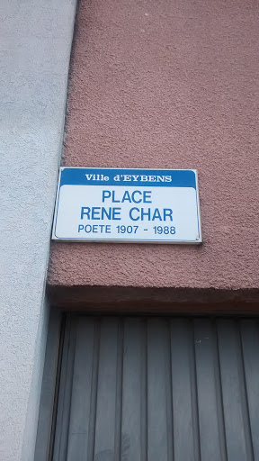 Place Rene Char Poete 1907 - 1988
