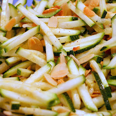 Quick Sauté of Zucchini with Toasted Almonds