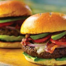 Bacon Swiss Burgers with Tomato and Avocado