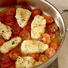 Braised Cod with Plum Tomatoes