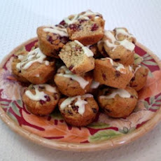 Glazed Cranberry Mini Cakes