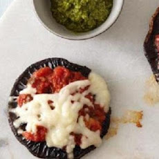 Portobello Mushroom and Sausage Pizzas