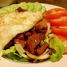 Elephant Walks Loc Lac (Cambodian Beef With Lime Dipping Sauce)