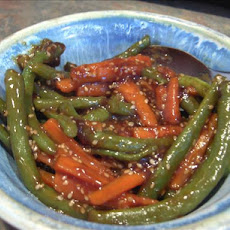 Green Beans and Carrots With Teriyaki Sauce