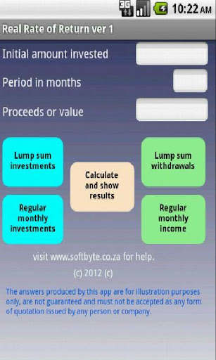 Real rate of Return