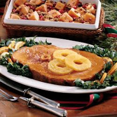 Ham Slice with Pineapple-Orange Sauce
