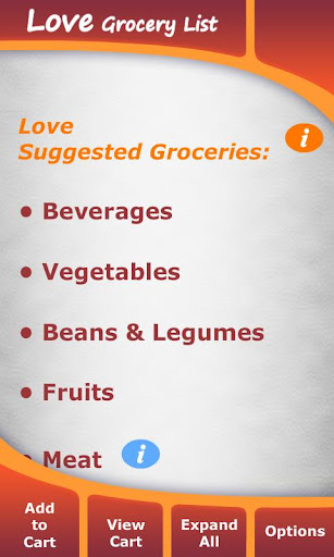 Love Grocery List