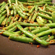 Spicy Stir-Fried Green Beans and Scallions