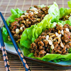 Asian Lettuce Cups with Spicy Ground Turkey Filling