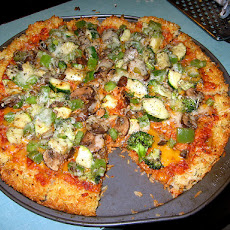 Three-Cheese Vegetable Pizza