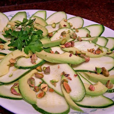 Zucchini Carpaccio With Avocado