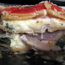Vegetarian Lasagna with Spinach, Zucchini and Potatoes