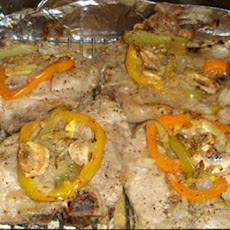 Lemon Soaked Garlic Chicken or Pork