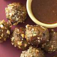Chicken Meatballs with Sweet Peanut Sauce