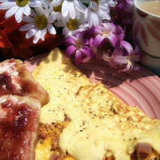 Canadian Bacon & Cheese Omelet