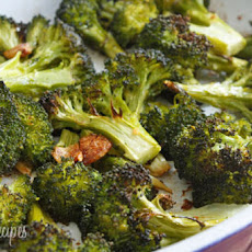 Roasted Broccoli with Smashed Garlic
