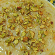 Muhallabia, Lebanese Almond Cream Pudding