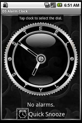 Silver Alarm Clock Widget