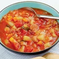 Hearty Pasta Tomato Soup - Slow Cooker