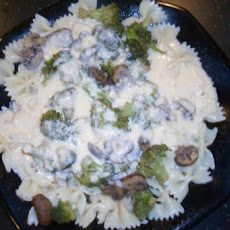 Crab Alfredo Pasta Light