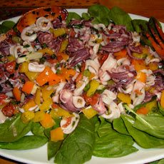 Marinated Squid Salad (Salade Calmars Marinée)