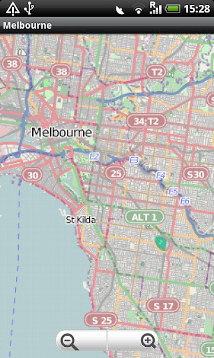 Melbourne Street Map