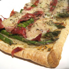 Asparagus, Prosciutto and Fontina Tart