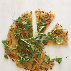 Potato and Leek Galette with Watercress
