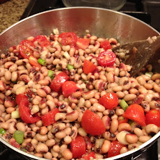Easy Black-Eyed Peas with Chevre