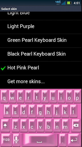 Hot Pink Pearl Keyboard Skin