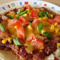 Vegetarian Tamale Pizza