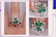 En Joyas Hermoso Anillo  Brillantes Puros