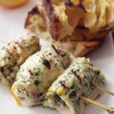 Skewered Swordfish Rolls