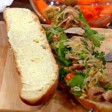 Vietnamese BBQ Pork Meatball Po'boy
