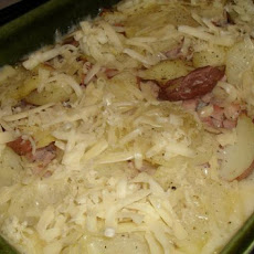 Saucy Ham and Potato Bake